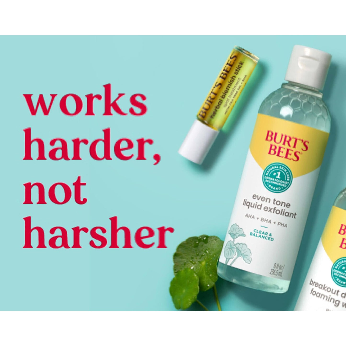 Burt's Bees Clear and Balanced Even Tone Liquid Face Exfoliator, Gentle Exfoliator Reduces Look of Pores and Improves Uneven Pigmentation, 12 Oz
