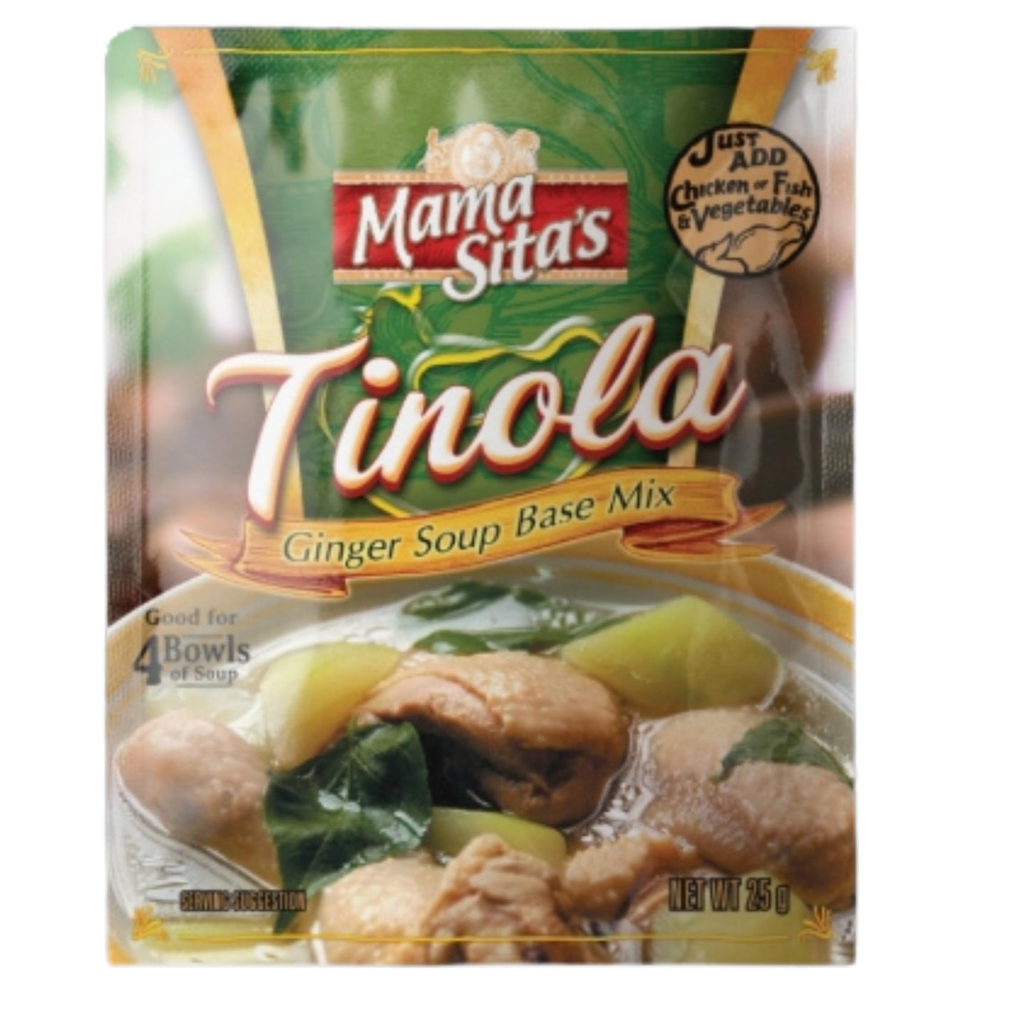 Mama Sita's Tinola Ginger Soup Base Mix, 0.88oz (25g) 6 Pack