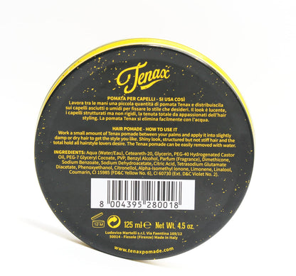 Tenax Water Soluble Pomade, Strong Hold with Clean Shine, 4.5 oz