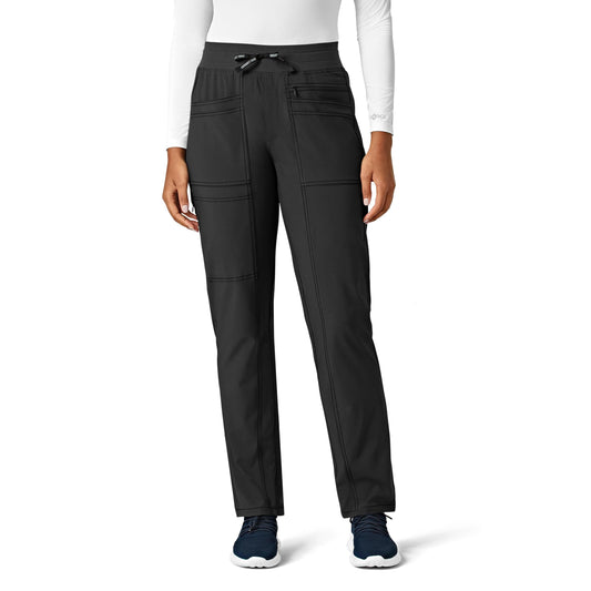 Carhartt Cross-Flex Scrubs for Women, Slim Leg Scrub Pant - Black, 3X