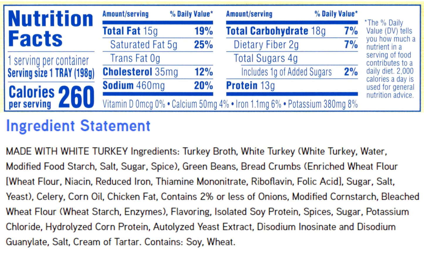 Thick and Easy Purees 7 oz. Bowl Turkey with Stuffing, Green Beans (ENGO60749)