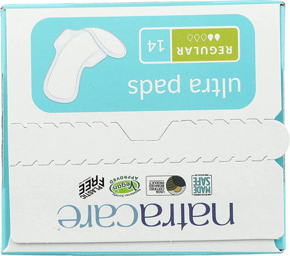Natracare Pads Ultra With Wing Regular 14 Count (2 Pack)