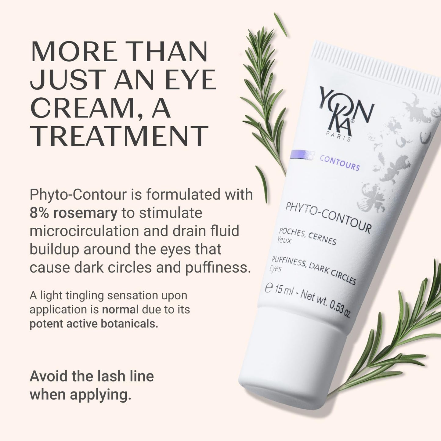 Yon-Ka Phyto-Contour Eye Cream (200 ml) Anti-Aging Under Eye Cream for Dark Circles and Puffilness, Tone and Firm with Vitamin E and Aloe Vera, Paraben-Free