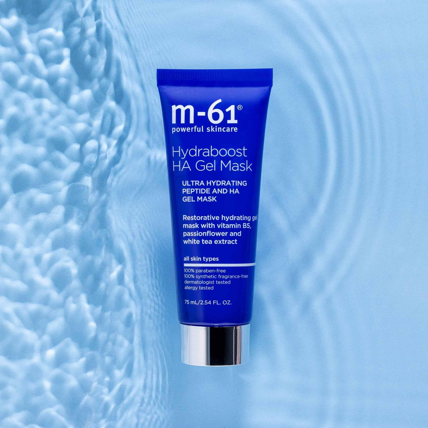 m-61 Hydraboost HA Gel Mask | Ultra-Hydrating, Cooling Gel Mask With Hyaluronic Acid, Vitamin B5, Peptides, and White Tea Extract, 2.5 Fl. Oz.