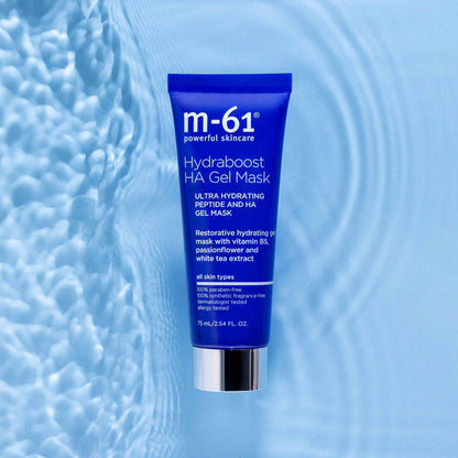 m-61 Hydraboost HA Gel Mask | Ultra-Hydrating, Cooling Gel Mask With Hyaluronic Acid, Vitamin B5, Peptides, and White Tea Extract, 2.5 Fl. Oz.