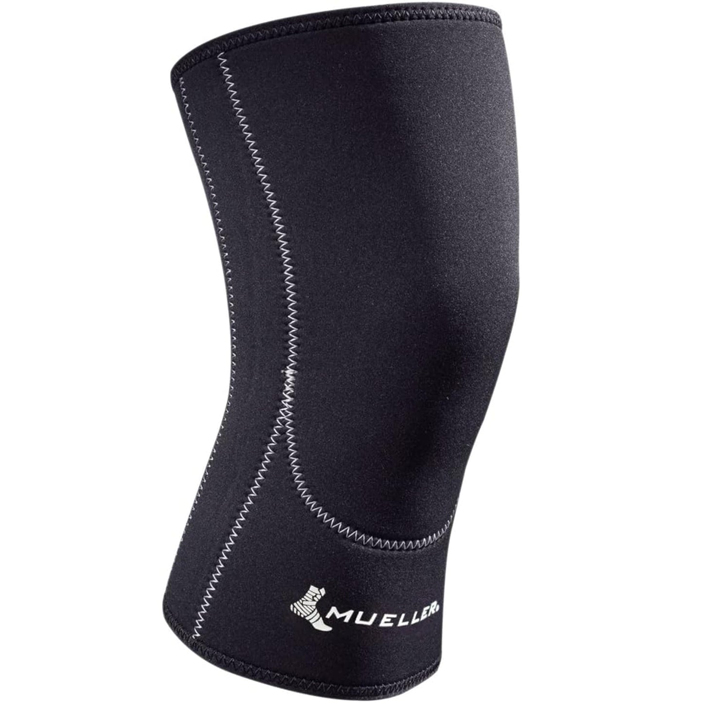 Mueller Sports Medicine Closed Patella Knee Sleeve, Knee Pain Relief Support for Men and Women, Ideal for Arthritis, Sprains, Black