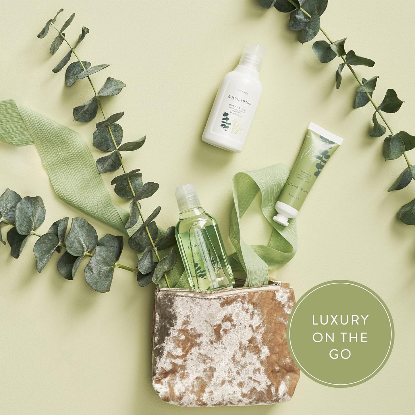 Eucalyptus Travel Set with Beauty Bag