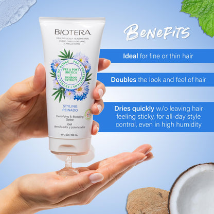 Biotera Densifying & Boosting Gelee I Fine & Thin Hair | Vegan & Animal Test Free | Paraben Free | Color-Safe | 5.1 Fl Oz