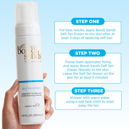 Bondi Sands Self Tan Eraser, Moisturizing, Cleansing, Gentle Formula Removes Self-Tanner and Preps Skin for Reapplication, Vegan + Cruelty-Free