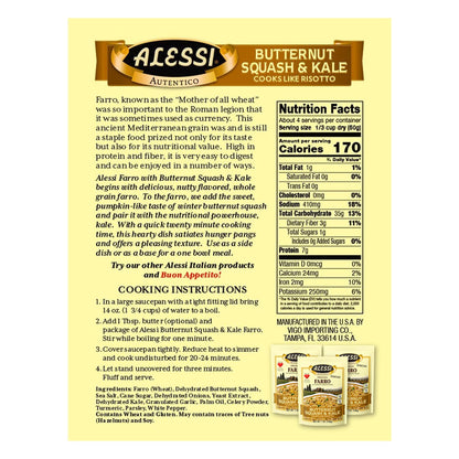 Alessi Autentico, Premium Seasoned Roman Grain Farro, Cooks Like Risotto, Heart Healthy, Easy to Prepare, 7oz (Variety Pack, Pack of 3)