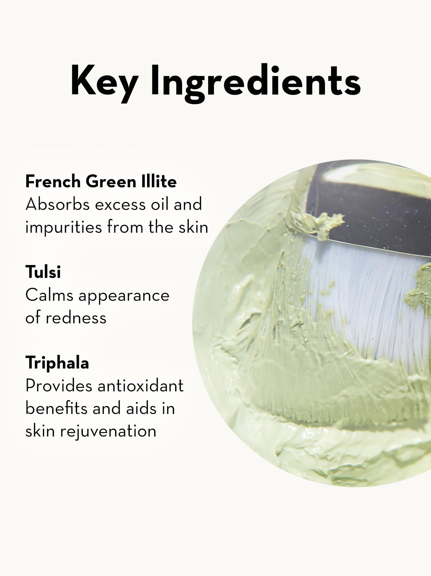 SONAGE Tulsi Soothing Tri Clay Mask | For Acne-Prone Skin | Mineral Rich Clay Mask Unclogs and Purifies Pores | Neem Oil and Turmeric