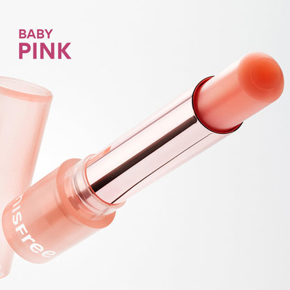 innisfree Dewy Tint Lip Balm with Hyaluronic Acid & Ceramides, Korean Hydrating Tinted Balm, Sheer Lipstick Available in 4 Shades