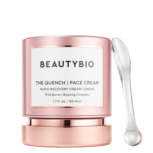 BeautyBio The Quench: Quadralipid Skin Recovery Cream Moisturizer. Clinically proven to help repair skin's moisture barrier.