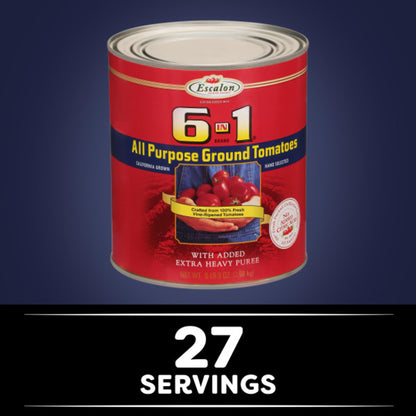 Escalon 6 in 1 All Purpose Ground Tomatoes, 6 lb 9 oz Can