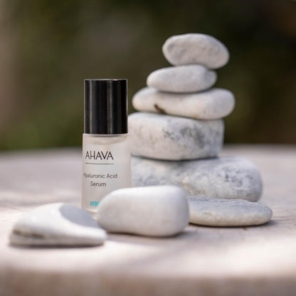 AHAVA Hyaluronic Acid Serum - Transparent silky serum to upsurge the skin’s moisture, maintains moisture level, smooths dehydration lines, with Osmoter, Matrixyl 3000, Allontoin & ATPeptide, 1 Fl.Oz