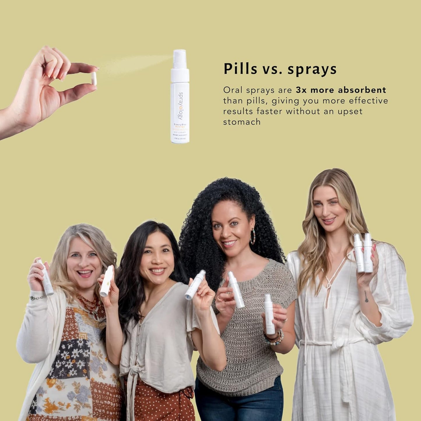 Sprayology MenoPower Homeopathic Menopause Relief Spray, Natural Hot Flash & Mood Support, Fast-Acting Oral Spray for Women, Gluten-Free, Lactose-Free, Natural Homeopathic, 30-Day Supply (1.38 fl oz)