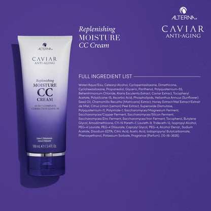 CAVIAR Anti-Aging Replenishing Moisture CC Cream |10-in-1 Hair Protection & Treatment Cream | Nourishes, Restores & Hydrates