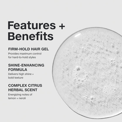 Paul Mitchell Super Clean Sculpting Gel, Firm Hold, High Shine Finish Hair Gel, For All Hair Types