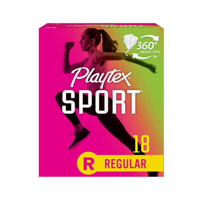 Playtex Sport Tampons, Regular Absorbency, 18ct & Carefree Panty Liners, Regular, Unscented, 54ct
