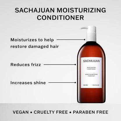 SACHAJUAN Moisturizing Conditioner, Repairs Damaged, Dry Bleached, Colored Hair, Moisture-Rich with Argan Oil