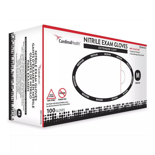 Cardinal Health™ Extended Cuff Nitrile Exam Gloves
