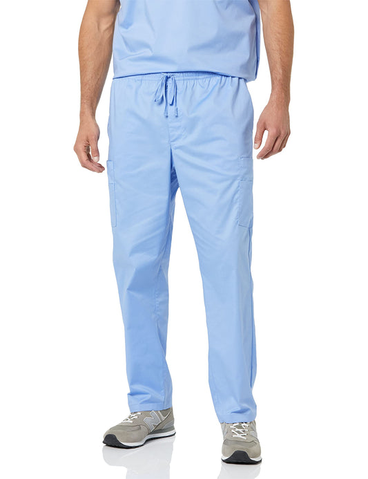 Amazon Essentials Men's Elastic Waistband Straight Leg Scrub Pant with Drawstring