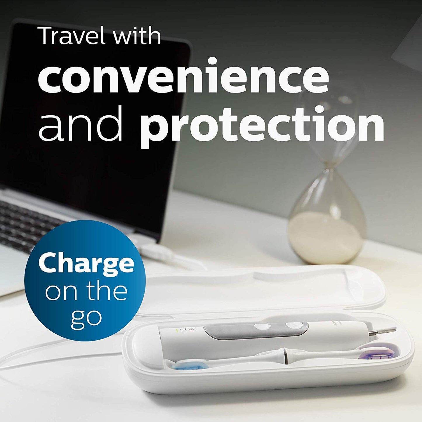 Philips Sonicare ProtectiveClean 6500 Rechargeable Electric Toothbrush, with Pressure Sensor, 3 Cleaning Modes, SmarTimer and QuadPacer, 14-Day Battery Life, Charging Travel Case, Pink, HX6462/06
