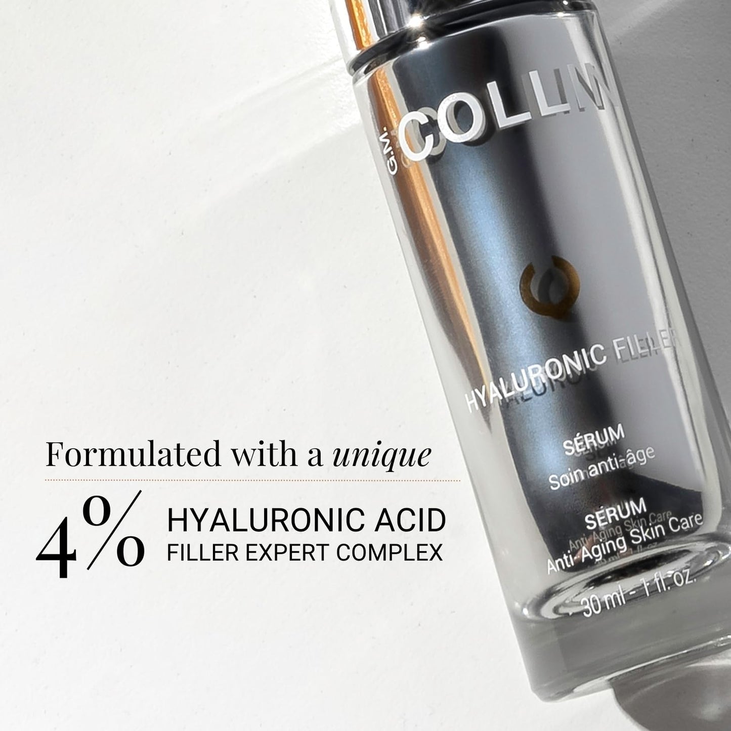 G.M. COLLIN Hyaluronic Filler Serum | Hydrating Hyaluronic Acid for Face | Anti-Aging Formula for Visibly Reducing Wrinkles