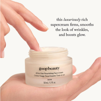goop Beauty Nourishing Face Cream | Improves Firmness, Elasticity, & Brightness | Botanicals, Ceramides, & Squalane | Anti Wrinkle Moisturizer | 1.7 fl oz