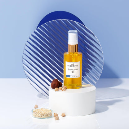 CURLSMITH – Bonding Oil, Lightweight Finishing Oil, For All Hair Types Including Dry & Damaged (60ml/2 fl oz)