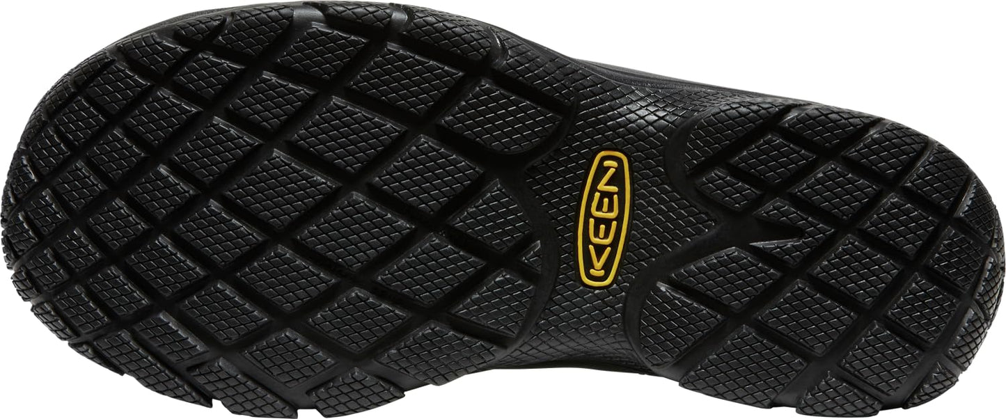 KEEN Utility Men's PTC Clog Non Slip Chef Work Shoe,Black/Black,9.5