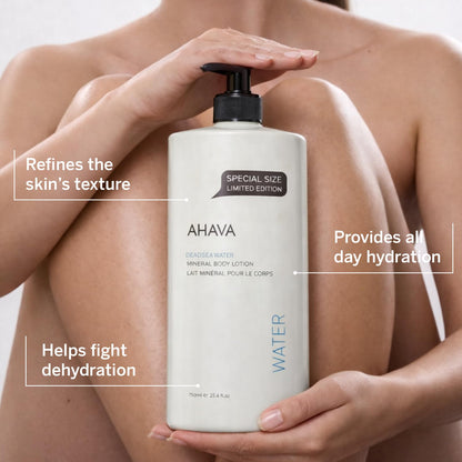 AHAVA Dead Sea Water Mineral Body Lotion - Daily Moisturizing & Hydrating Body Lotion with Osmoter, Exclusive blend of Dead Sea Minerals & Nourishing Botanical Extracts