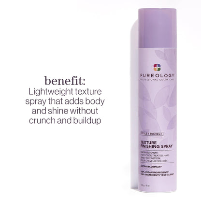 Pureology Style + Protect Texture Finishing Spray For Color-Treated Hair - Lightweight Texturizing Spray, Sulfate-Free & Vegan