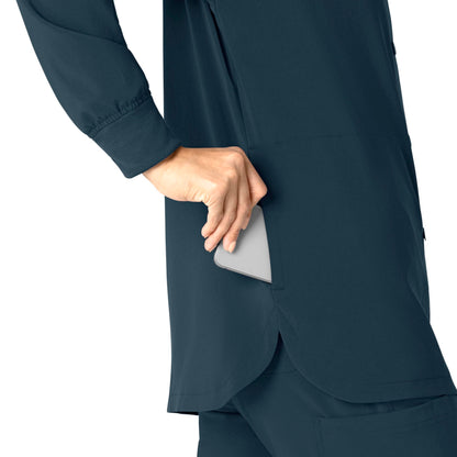 Carhartt Force Cross-Flex Women's Shirt Jacket - Navy, S