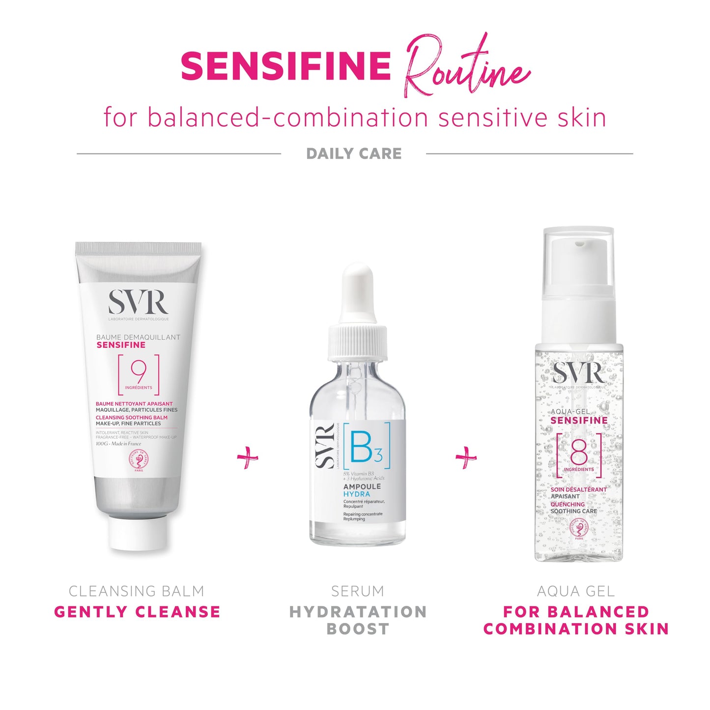 SVR Sensifine Aqua Gel Face Moisturizer with Glycerin, Aloe Vera & Panthenol. Instantly Soothe & Intensely Moisturize Normal to Combination, Sensitive Skin. Fragrance Free, 1.3 Fl.oz.