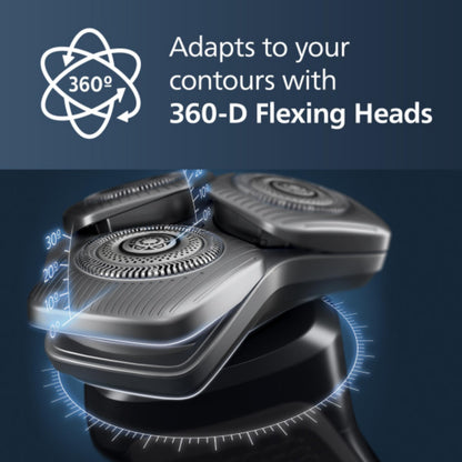 Philips Shaver Series 9000 Wet and Dry Electric Shaver, with Lift and Cut Shaving System and SenseIQ Technology, Pop-up Trimmer