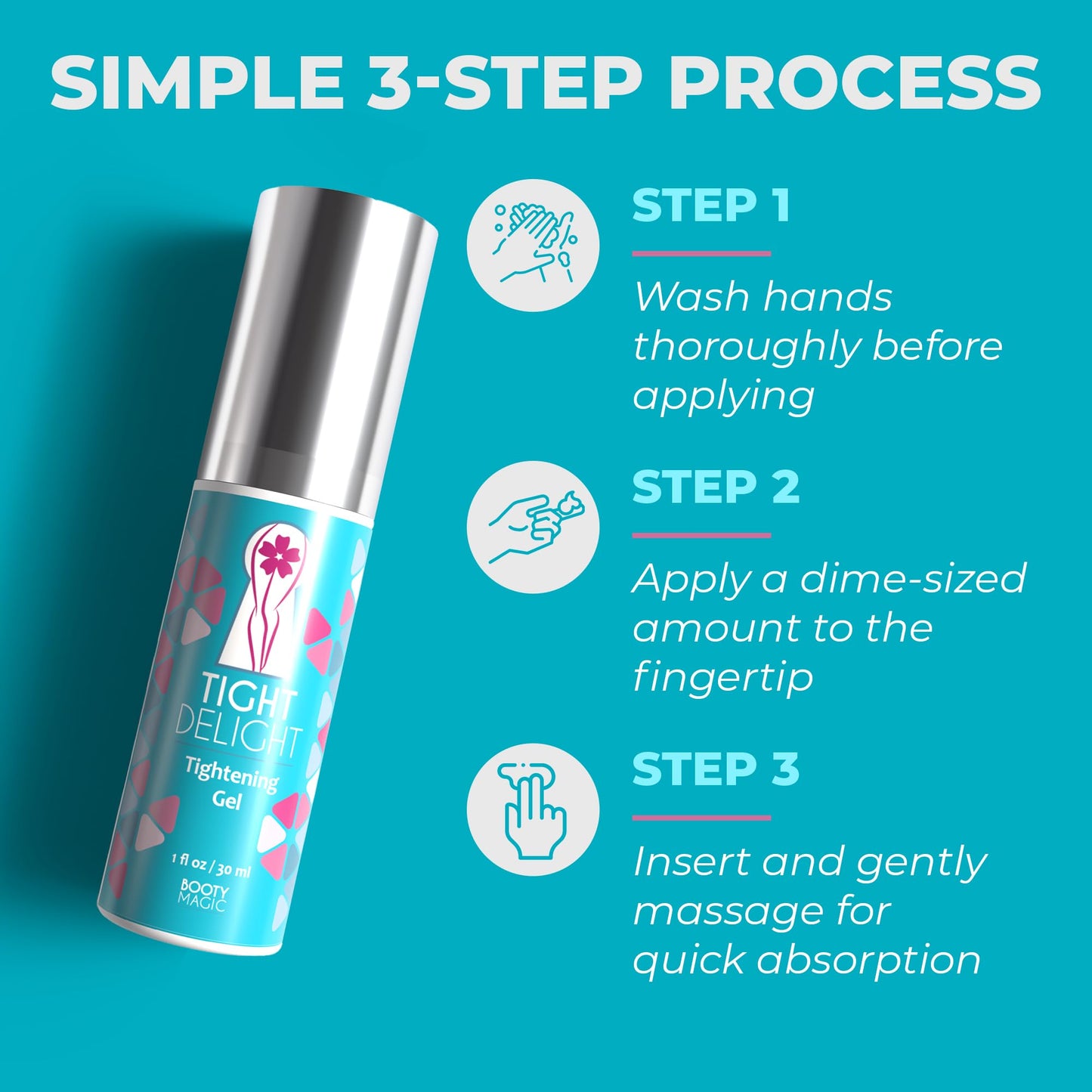 Tight Delight Vaginal Tightening Gel – Instant Vaginal Tightener for Women, Vag Rejuvenation, Natural pH-Balanced Firming with Manjakani & Aloe Vera for Vaginal Tightness