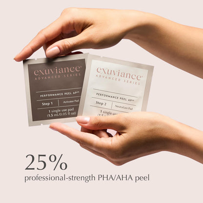 EXUVIANCE Performance Peel AP25, At-Home Chemical Peel with Glycolic Acid, Gently Refines Pores, Anti-Aging Peel, Treats Fine Lines, Wrinkles & Uneven Texture|Mandelic and Polyhydroxy Acids