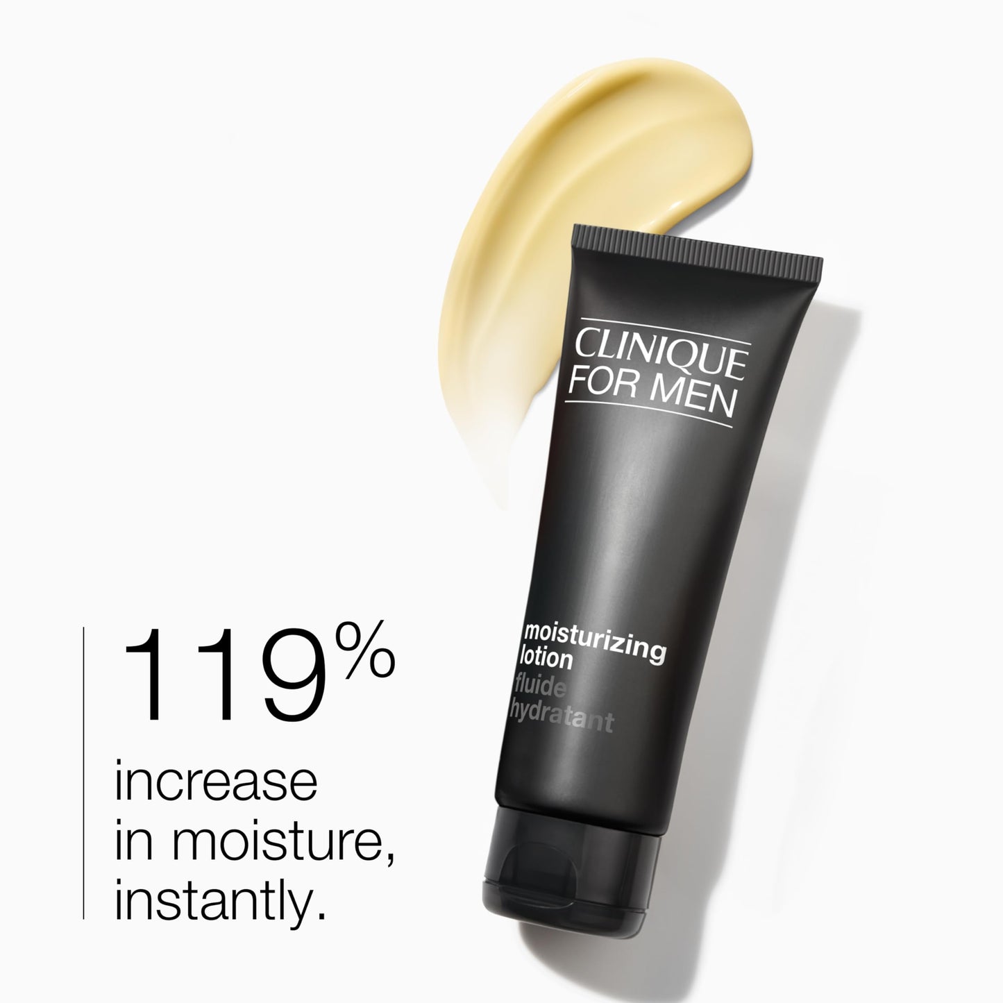 Clinique For Men Moisturizing Face Lotion With Hyaluronic Acid, Urea + Glycerin | Face Moisturizer For Drier Skin Types | Hydrating + Strenghening, 3.4 Fl Oz
