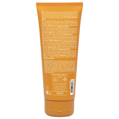 ALFAPARF MILANO Semi di Lino Sunshine After-Sun Hair Treatment - Restorative Treatment for Hair Stressed by Sun, Chlorine and Salt - Nourishes and Detangles - Vegan Formula - Adds Softness and Shine