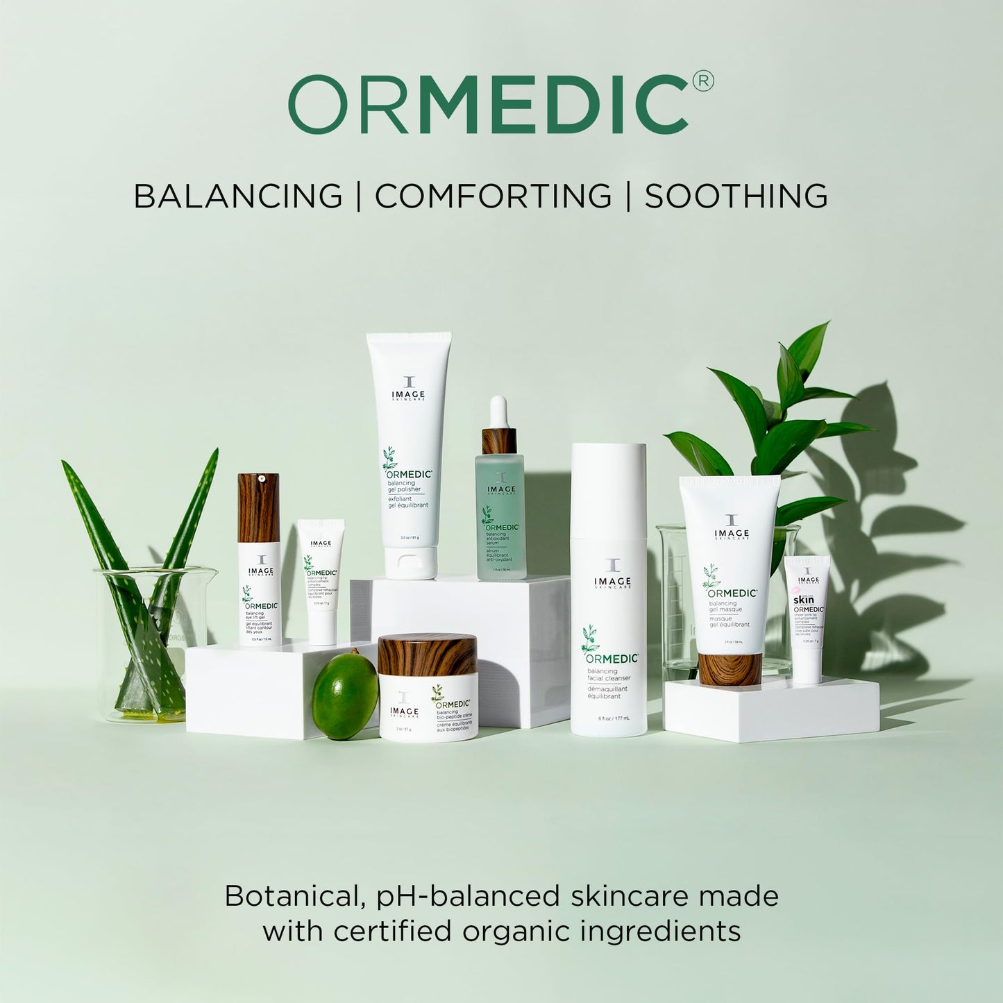 IMAGE Skincare, Ormedic pH Balancing Lip Enhancement Complex, with Avocado Oil & Vitamin E for Deep Hydration, Clear & Seer Pink, Set of 2