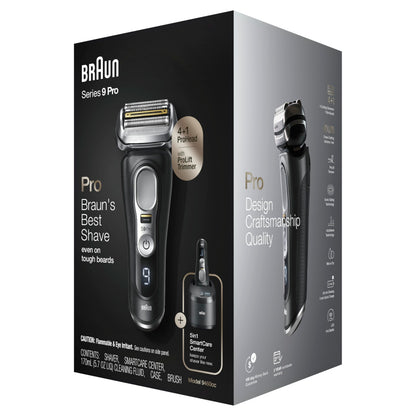 Braun Series 9 Pro 9460cc Electric Razor, Waterproof Foil Shaver, Wet/Dry Use, ProLift Beard Trimmer, 5-in-1 Cleaning & Charging SmartCare Center