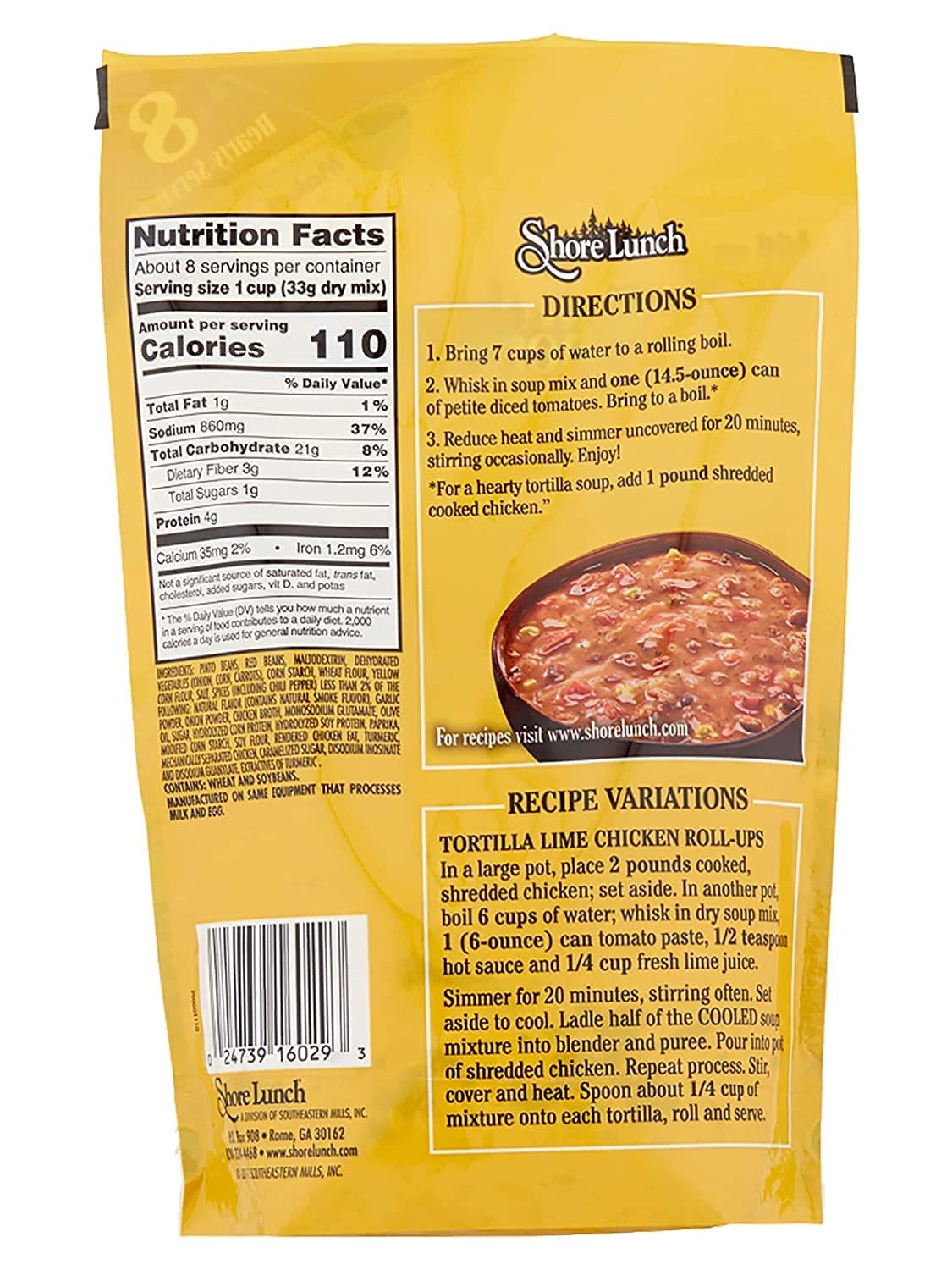 Shore Lunch Tortilla Soup Mix, 9-ounces (Pack of3)