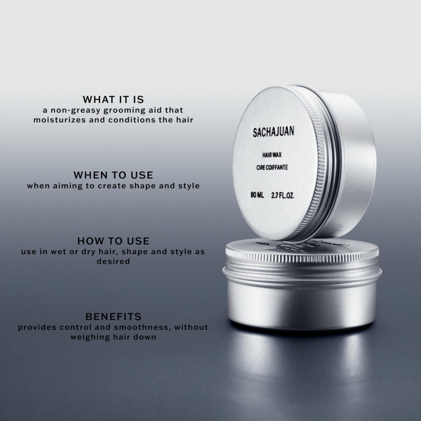 SachaJuan Hair Wax 80 ml / 2.7 oz