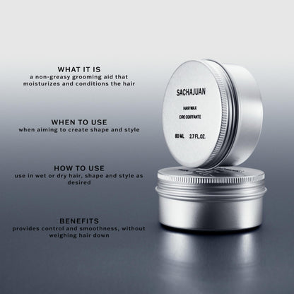 SachaJuan Hair Wax 80 ml / 2.7 oz
