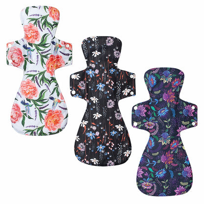 4 Pieces Set 1 piece Medium Wet Bag + 3 Pieces 16 Inch Regular Cloth Mama Cloth/Menstrual Pads/Reusable Sanitary Pads
