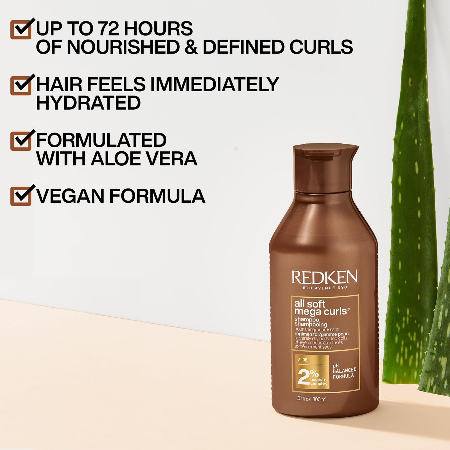 Redken All Soft Mega Curls Shampoo For Extremely Dry Curly & Coily Hair - Nourishes & Softens Severely Dry Hair, Sulfate Free