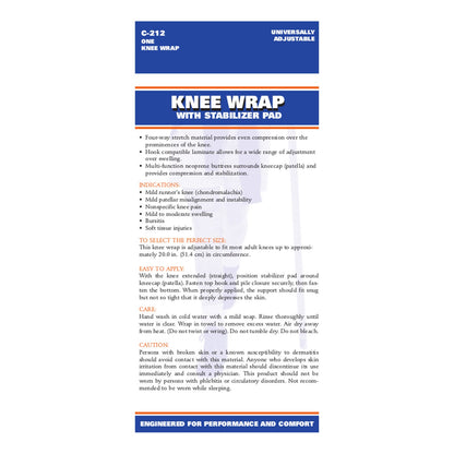 CHAMPION Knee Wrap Stabilizing Pad, Black