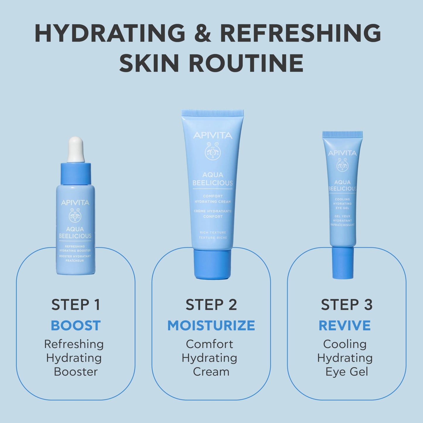 APIVITA Aqua Beelicious Eye Gel | Cooling Hydrating Eye Gel with Honey, Jasmine & Flowers, 15 mL / 0.51 oz