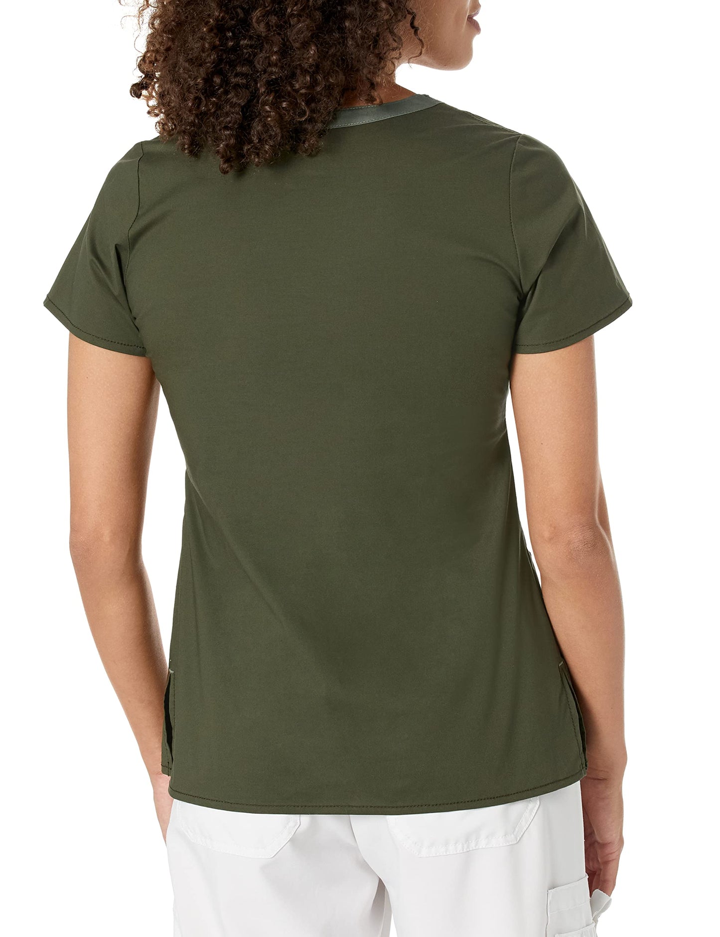 Wonderwink WonderFlex Women's Patience Notch-Neck, Forest Green, S